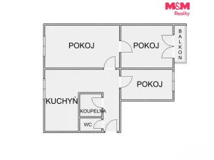 Prodej bytu 3+1, Bílovec, Radotínská, 70 m2