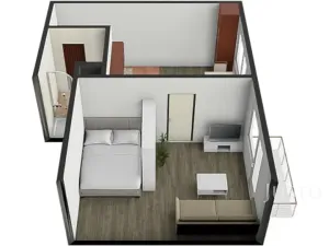 Pronájem bytu 1+1, Písek, třída Přátelství, 38 m2