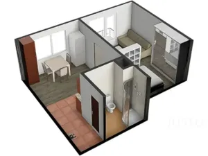 Pronájem bytu 1+1, Písek, třída Přátelství, 38 m2