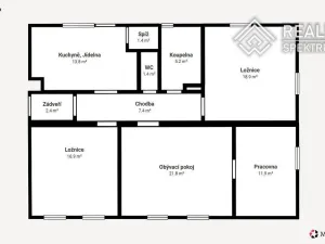 Prodej bytu 4+1, Lanškroun - Ostrovské Předměstí, Kollárova, 113 m2