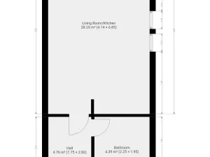 Pronájem bytu 1+kk, Stochov, S. K. Neumanna, 38 m2