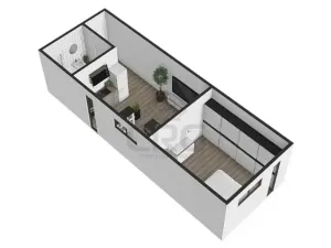 Pronájem bytu 2+kk, Brno, Sovinec, 42 m2