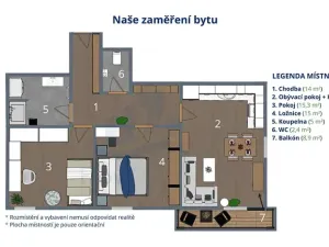 Pronájem bytu 3+kk, Havlíčkův Brod, Na Spravedlnosti, 82 m2