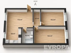 Pronájem bytu 3+kk, Opava, Fügnerova, 71 m2