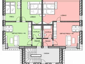 Pronájem bytu 2+kk, Kestřany, 50 m2