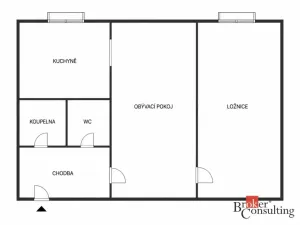 Prodej bytu 2+1, Aš, Kamenná, 52 m2