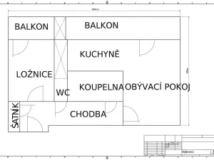 Prodej bytu 2+kk, Pardubice - Polabiny, Křičkova, 41 m2