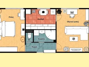 Prodej bytu 2+1, Praha - Záběhlice, Bojanovická, 55 m2