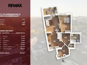 Prodej bytu 2+1, Praha - Dolní Měcholupy, Za zahradami, 85 m2
