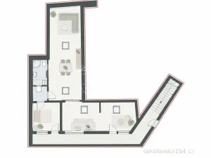 Prodej bytu 3+kk, Praha - Libeň, Sokolovská, 111 m2