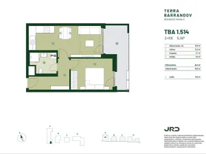 Prodej bytu 2+kk, Praha - Hlubočepy, Silurská, 47 m2