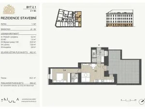 Pronájem bytu 2+kk, Brno, Stavební, 50 m2