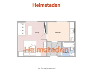 Pronájem bytu 1+1, Karviná - Hranice, Einsteinova, 33 m2