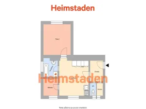 Pronájem bytu 1+1, Petřvald, Porubská, 56 m2
