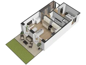 Pronájem bytu 2+kk, Praha, Haenkeho, 43 m2