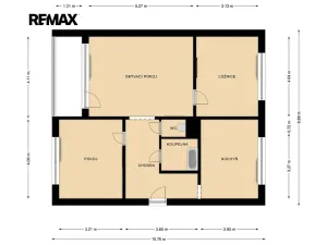 Prodej bytu 3+1, Česká Lípa, Červeného kříže, 72 m2
