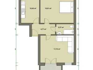 Prodej bytu 2+1, Aš, Resslova, 55 m2