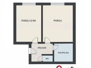 Prodej bytu 2+kk, Praha - Nusle, Na výsledku I, 49 m2