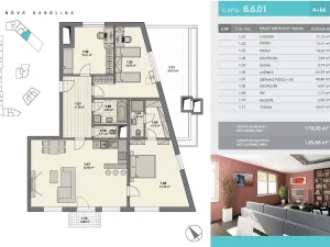 Prodej bytu 4+kk, Ostrava - Moravská Ostrava, Na Prádle, 119 m2