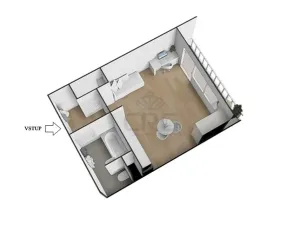 Prodej bytu 1+kk, Brno, Okrouhlá, 32 m2