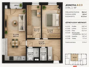 Pronájem bytu 3+kk, Velké Hamry, 67 m2