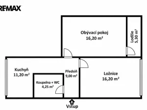 Prodej bytu 2+1, Praha - Kamýk, Olbramovická, 62 m2