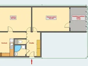 Prodej bytu 2+1, Hradec Králové, Sekaninova, 65 m2