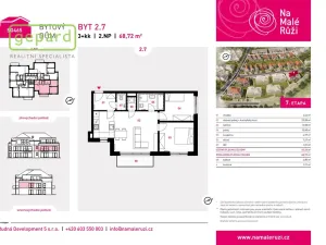 Prodej bytu 3+kk, Drahelčice, Na Malé Růži, 65 m2
