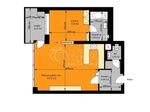Pronájem bytu 2+kk, Dolní Břežany, U Náměstí, 57 m2