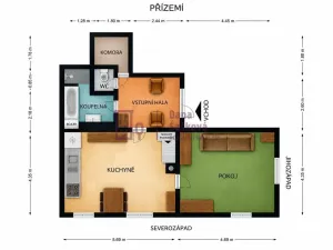 Pronájem rodinného domu, Jindřichův Hradec - Jindřichův Hradec III, Pod Vrchy, 87 m2