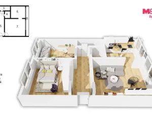Prodej bytu 3+1, Praha - Krč, Ružinovská, 60 m2