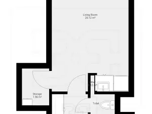 Pronájem bytu 1+kk, Praha - Hlubočepy, Pivcova, 29 m2