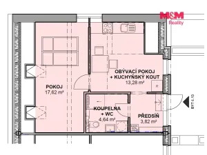 Pronájem bytu 2+kk, Letohrad, Václavské náměstí, 40 m2