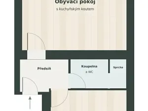 Prodej bytu 2+kk, Liberec, Na Bojišti, 50 m2
