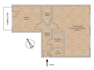 Prodej bytu 2+kk, Jedovnice, Na Kopci, 58 m2