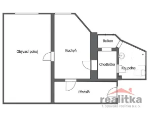 Pronájem bytu 1+1, Opava - Předměstí, náměstí Svaté Trojice, 44 m2