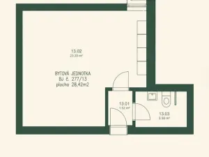 Prodej bytu 1+kk, Roudnice nad Labem, Havlíčkova, 29 m2