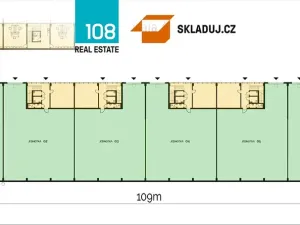 Pronájem skladu, Plzeň, Jateční, 1000 m2