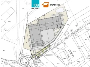 Pronájem skladu, Zápy, 5000 m2