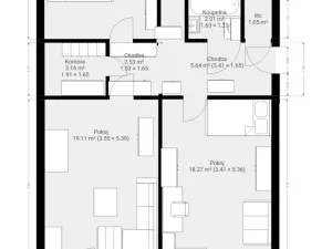 Pronájem bytu 3+1, Brno - Lesná, Milénova, 68 m2