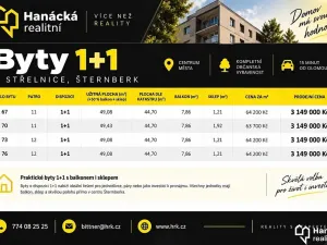 Prodej bytu 1+1, Šternberk, U Střelnice, 45 m2