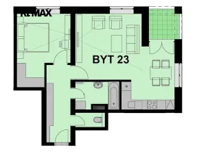 Pronájem bytu 2+kk, Chrudim, Václavská, 55 m2