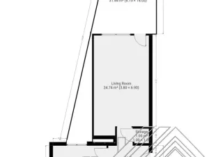 Pronájem bytu 2+kk, Praha - Letňany, Chlebovická, 57 m2