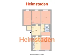 Pronájem bytu 4+kk, Ostrava - Poruba, Komenského, 95 m2