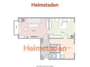 Pronájem bytu 2+1, Havířov - Město, Dlouhá třída, 53 m2