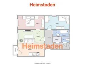 Pronájem bytu 3+1, Ostrava - Poruba, Dělnická, 68 m2