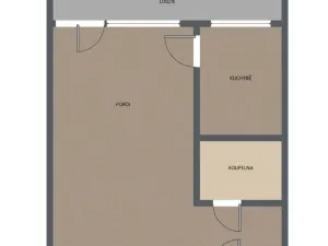 Pronájem bytu 1+1, Most, Rozmarýnová, 33 m2