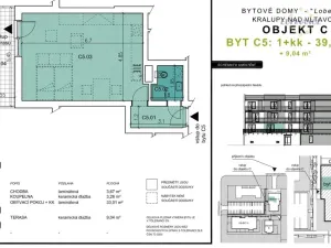 Prodej bytu 1+kk, Kralupy nad Vltavou - Lobeček, Cesta brigádníků, 40 m2