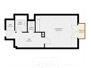 Pronájem bytu 1+kk, Liberec, Ořechová, 42 m2