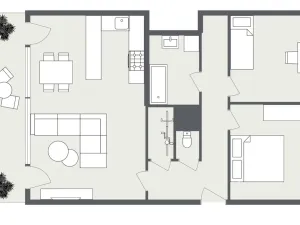 Pronájem bytu 3+kk, Liberec - Liberec IV-Perštýn, Lípová, 78 m2